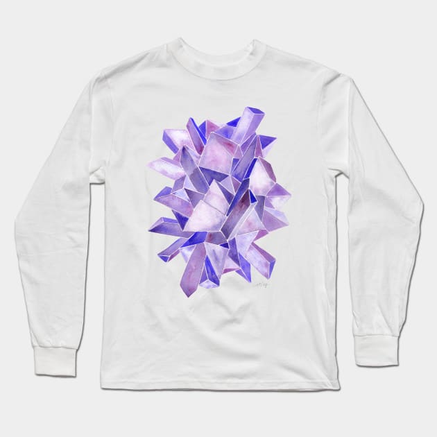 Amethyst Long Sleeve T-Shirt by CatCoq